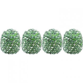 Soft Clay Rhinestone Car Valve Caps