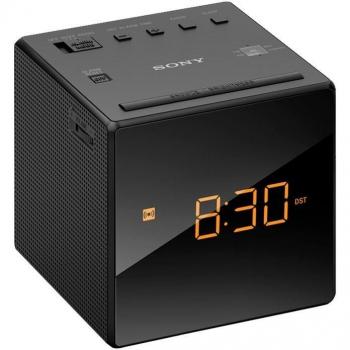 SONY ICF-C1 Cube Digital Alarm Clock Radio in Black AM FM