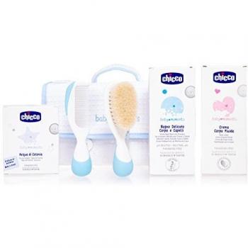 Chicco Baby Moments Beauty, Cofanetto Regalo Completo, Colore Azzurro