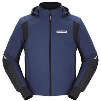 Spidi Armor H2Out Felpa con cappuccio moto Impermeabile e Traspirante, Colore Blu, Taglia XL
