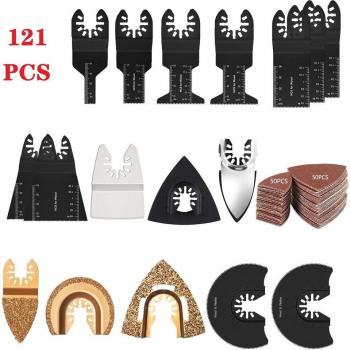 Quick Release Oscillating Multi Tool Saw Blade Set for Wood Cutting