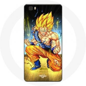 Coque Huawei P8 Goku Dragon Ball Corps Énervé
