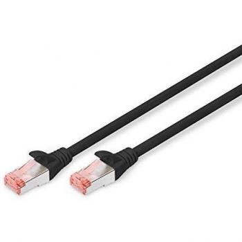 DIGITUS Patch-Kabel RJ-45 (M) RJ-45 (M) 10,0m SFTP CAT 6 halogenfrei Schwarz (DK-1644-100/BL)
