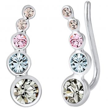 Elli Damen Ohrringe Earcuff mit Swarovski Kristallen in 925 Sterling Silber