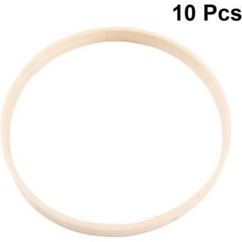 Aros Redondos de Madera para Decoración de Pared (10 Uds)