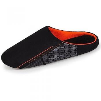 Chaussures d'intérieur Isotoner Homme Noir‑Orange