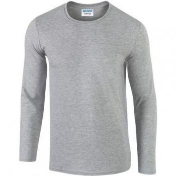 Camicia a Manica Lunga Gildan 64400 Uomo Bianco Comfort