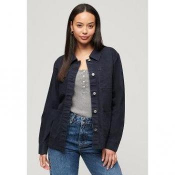 Superdry Women's Casual Chore Jacket Eclipse Navy S