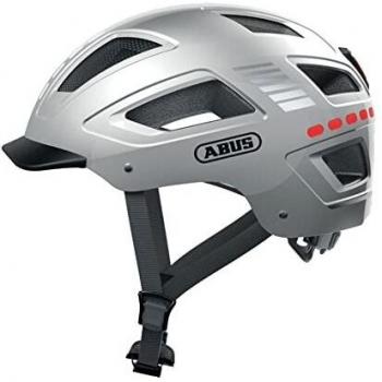 Hyban 2.0 Casco de Bicicleta Led Signal Plata – Ajuste 52‑58 cm, Mediano