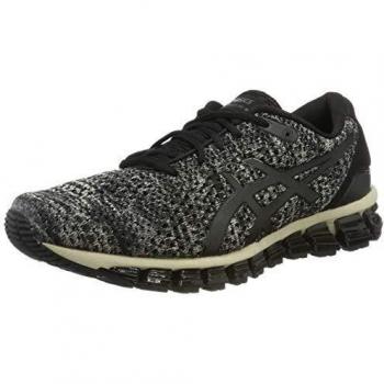 Asics Men's Gel-Quantum 360 Knit 2 Running Shoes, Feather Grey/Black, 8 UK