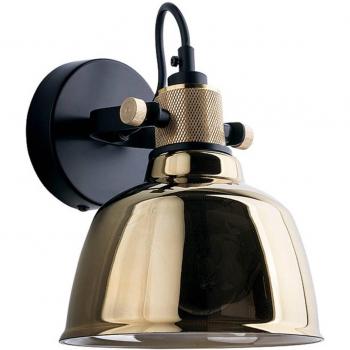 Wandleuchte Amalfi mit metallisiertem Goldglas