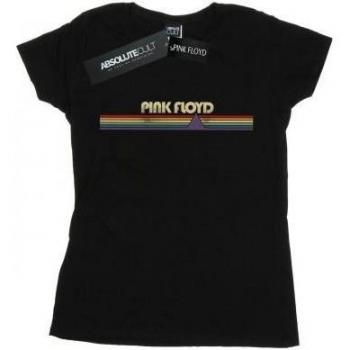 Pink Floyd Damen T-Shirt Retro Streifen Baumwolle L schwarz