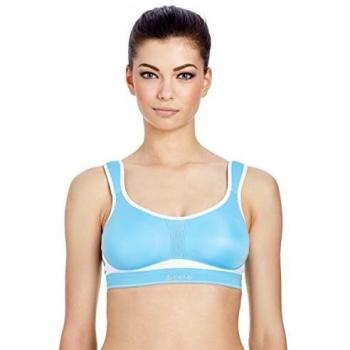 Odlo Damen Sport-Bra Medium 90B Balance Fit Blau-Weiß