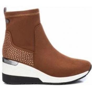 Botín Xti Basic Mujer Antelina Elástica Cómodo Cuña 7cm
