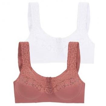 Petite fleur Entlastungs-BH, ohne Bügel, mit eleganter Spitze