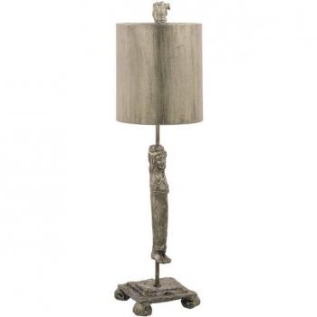 Elstead Lighting, Tischlampe, Caryatid Tischleuchte E27 Gealtertes Silber (E27)