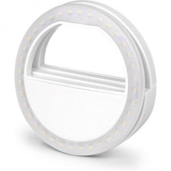 Luz de Anillo LED Portátil para Fotografía y Selfies con Soporte para Macbook