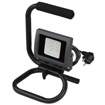 Šedý přenosný LED reflektor SMD 10W 900lm 4000K