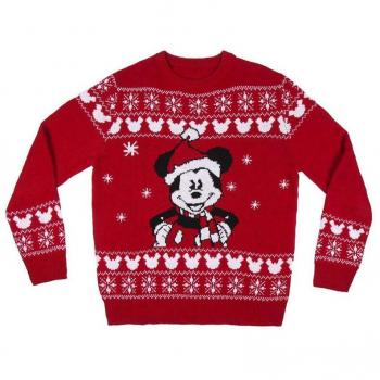 Mickey Mouse Sweatshirt für Männer in Rot
