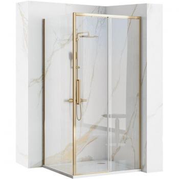 Mampara de Ducha REA Deslizante 150x90 Oro