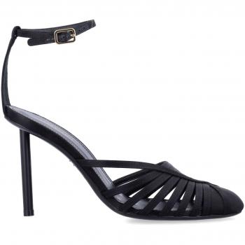 Size 8½ Black Leather Slip‑Ons by FERRAGAMO (Women)