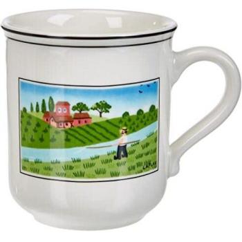 Villeroy und Boch Design Naif Kaffeetasse Fischer, 300 ml, Höhe: 9,1 cm, Buntes Porzellan