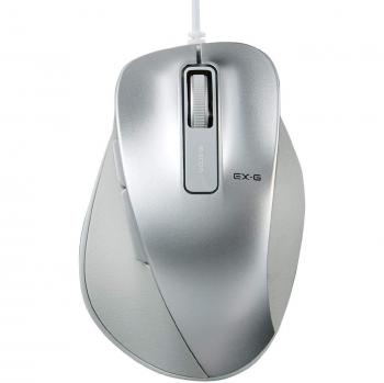 USB MasterGrip M‑Size Mouse with BlueLED, 5‑Button Silver Model