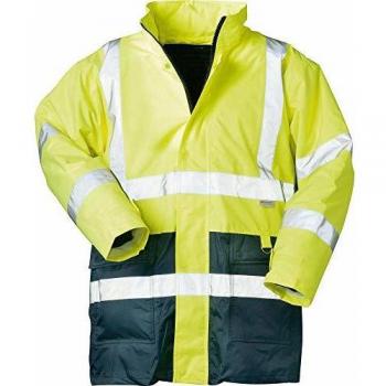 SafeZone Warnschutzparka, Gr. M, gelb-blau