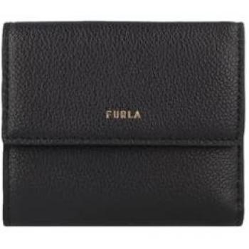 Portafoglio Furla Goccia in pelle nero 11 cm compatto