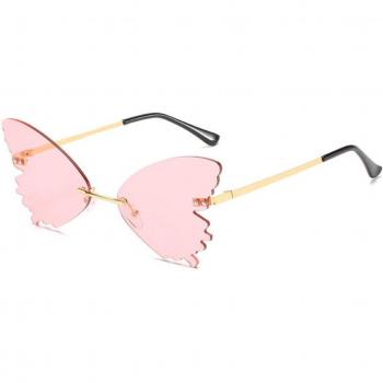 Gafas de sol aviador sin armazón para mujer