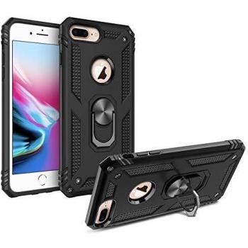DOSMUNG Magnetische Ringhalter Schutzhülle für iPhone 8 Plus/7 Plus