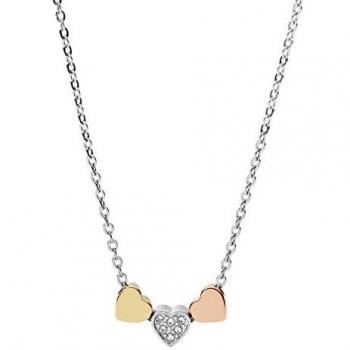 Fossil Collier en Acier tricolore JF02856998 pour femme