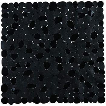 King Home PVC Duschmatte Schwarz 52x52 cm