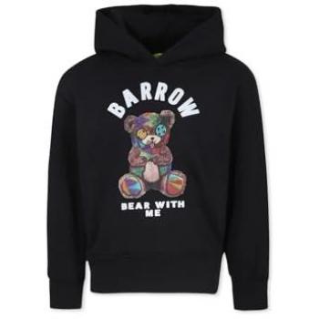 Felpa Barrow Kids nera in cotone