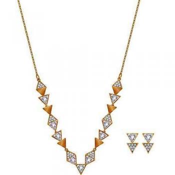 Swarovski Vergoldetes Damen-Set mit Swarovski-Kristallen (5300923)