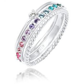 Anillo Rainbow de ELLI en Plata
