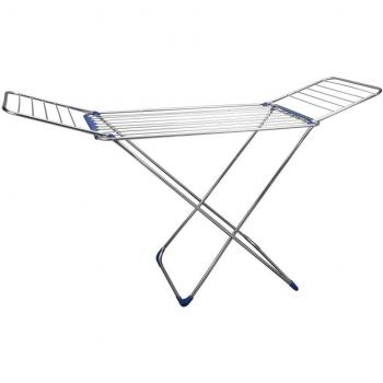 Metaltex Durable Rubber & Steel 18‑Foot Clothes Rack