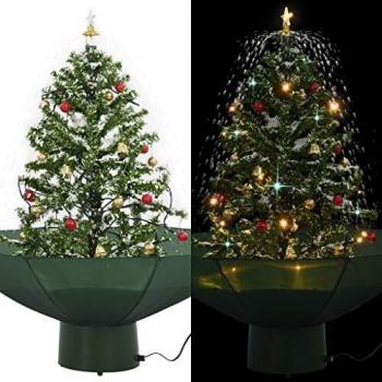 Snowflake Xmas Tree with Umbrella Base – VidaXL 75 cm