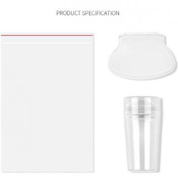 Transparent Nail Art Stamping Tool Set