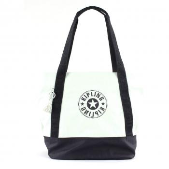 Mochila de Nylon Kipling White Blue BL – Talla Grande