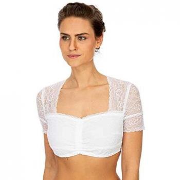 MarJo Dirndlbluse NAMIKA‑Kosira (Weiß) – Größe 44