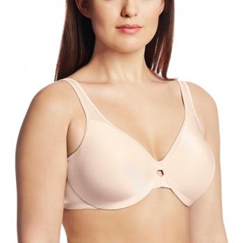 Bali Women's Plunge Into Comfort Minimizer Bra, Champagne Shimmer, 42DD