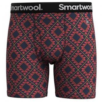 Smartwool Merino Print Boxershorts Herren rot S