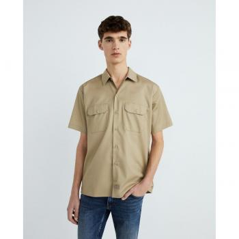 Camicia Dickies A Maniche Corte Uomo Kaki