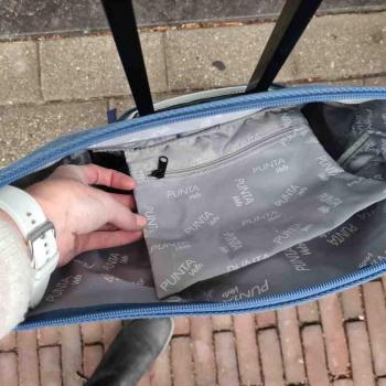 Punta Shopping Fietstas met Wielen Blauw