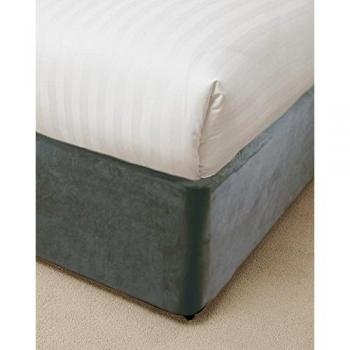 King Size Charcoal Grey Divan Bed Base Wrap