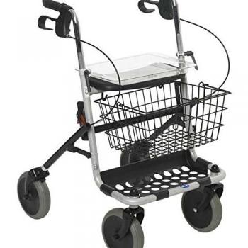Rollator Invacare Banjo silbergrau mit Bügelbremse P 452E/3