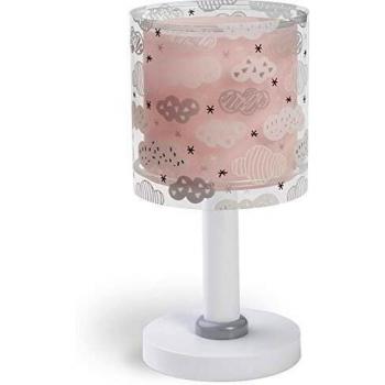 Lampada da notte per bambini con disegno di nuvola in rosa di Dalber