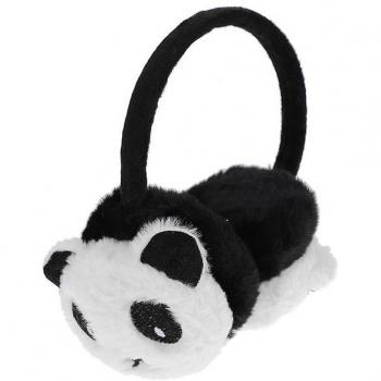 4 Panda Soft‑Ears – Cache‑Oreilles Cartoon enfants, beige