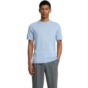 Herren T-Shirt SLHTRAY aus reiner Merinowolle